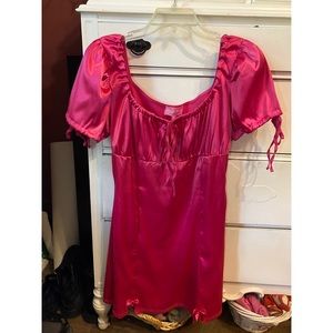 Super cute pink baby doll dress! Size xl sugar thrillz